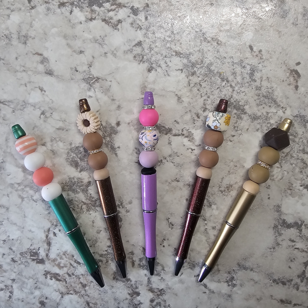 Colorful Beaded Pens Set